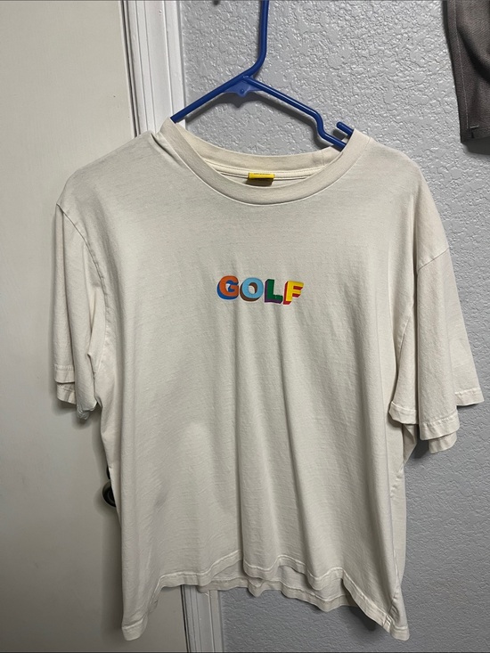 Golf Wang Other - Golf Wang Cream Tee with Multicolor GOLF Logo